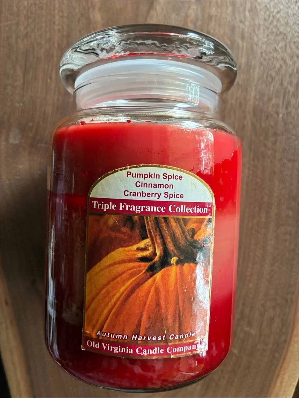 Vintage Old Virginia Candle Company trio candle.